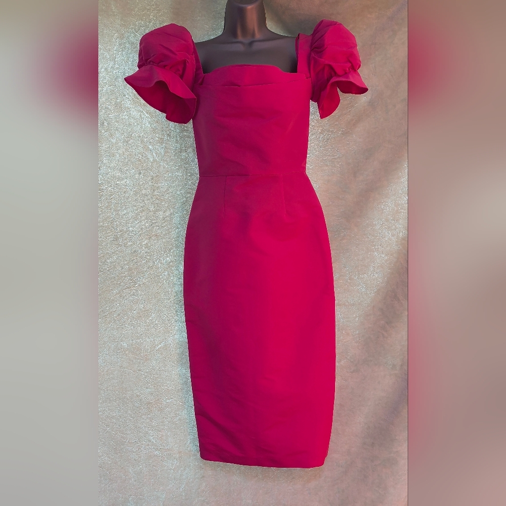 Elegant Fuchsia Midi Dress By Damaris & Bailey